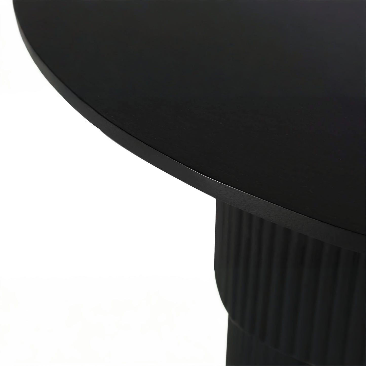 Rocco 32" Pedestal Coffee Table, Black
