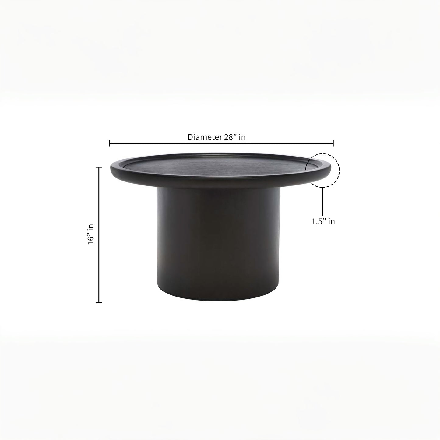 Acadia Coffee Table, Black