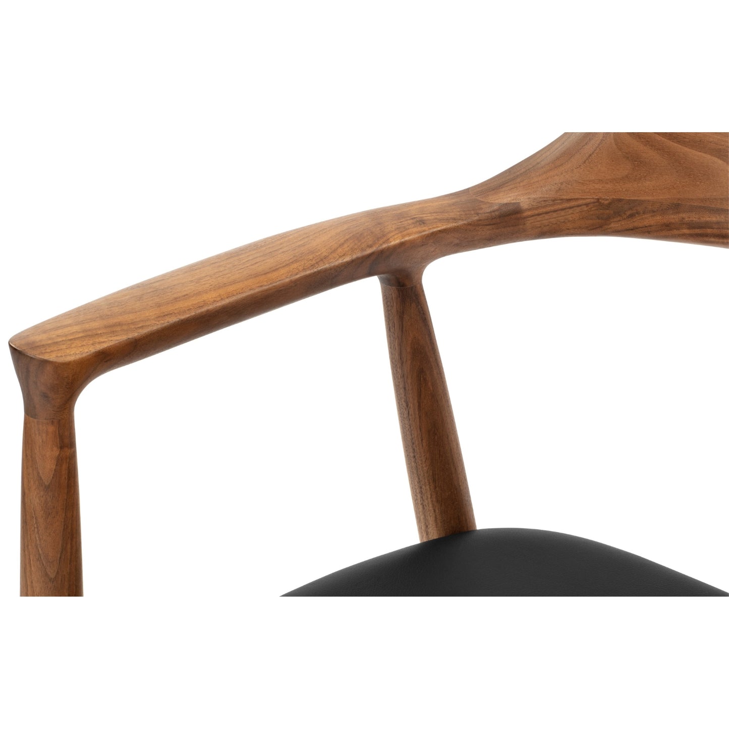 solid wood dining chair with high gloss finish