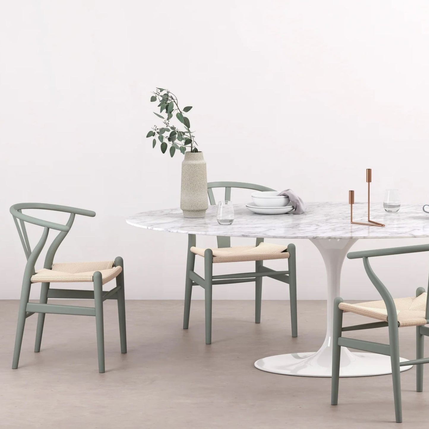 Wishbone Dining Chair, Green