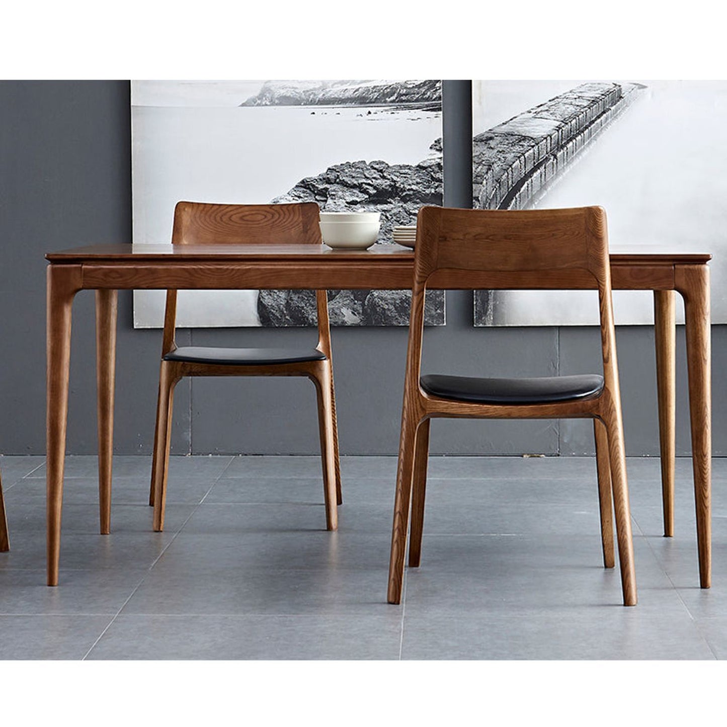 H Dining Chair, Walnut
