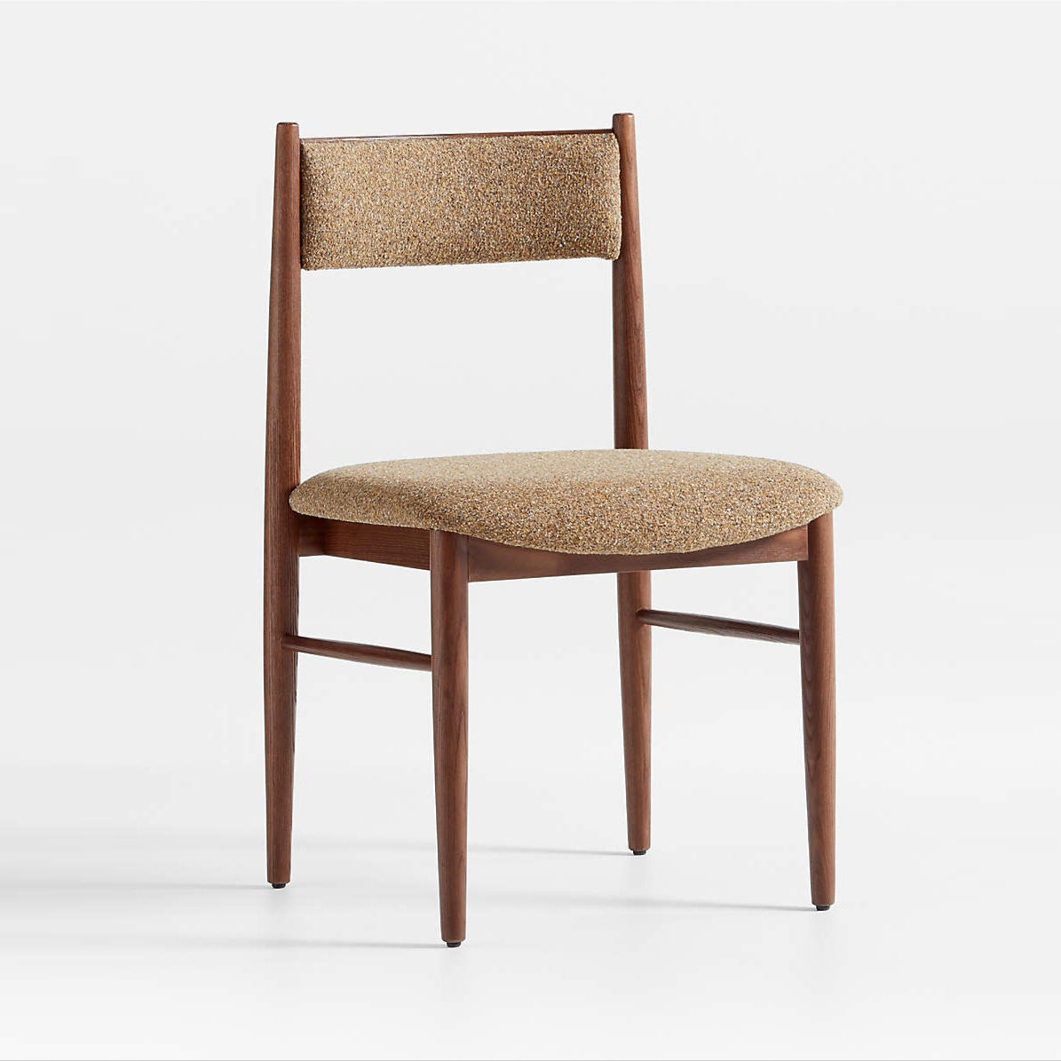 Barley Dining Chair, Mustard Boucle