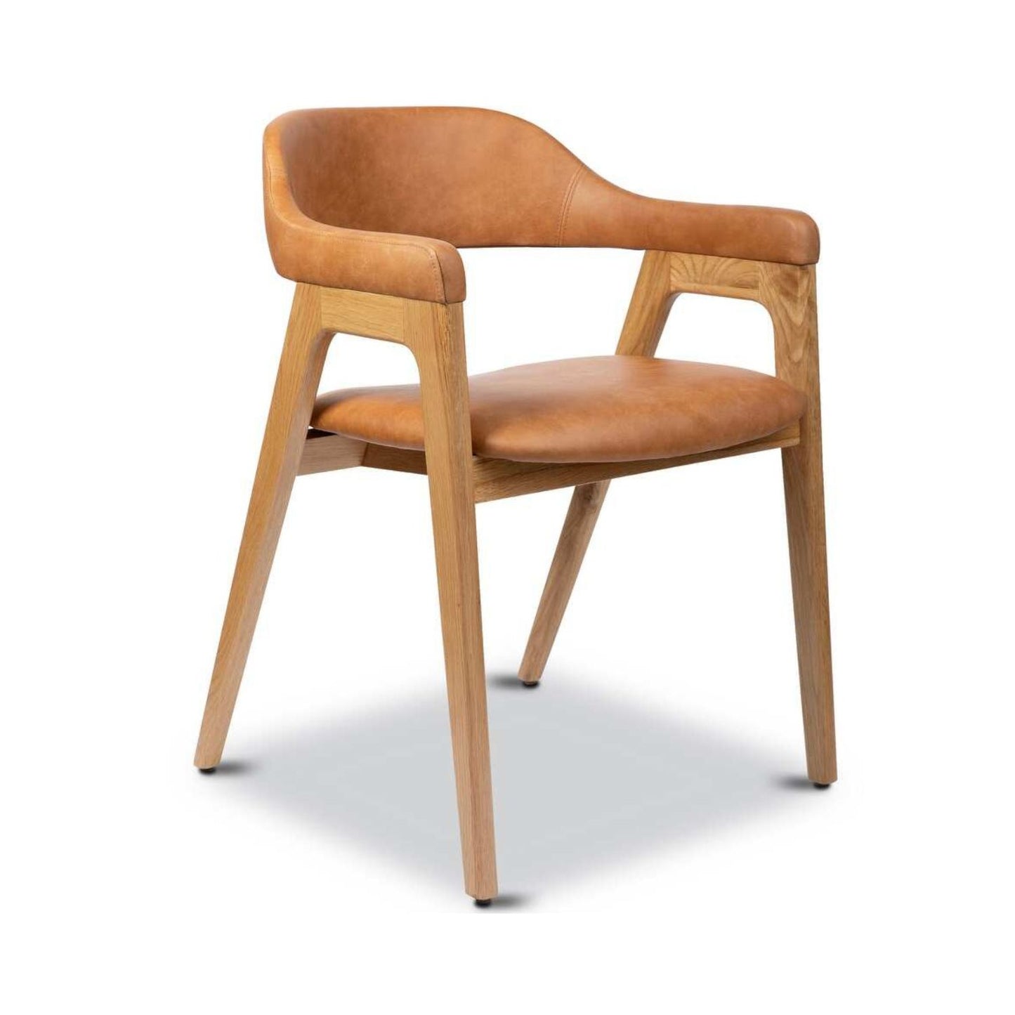 Atlas Dining Chair, Tan PU Leather