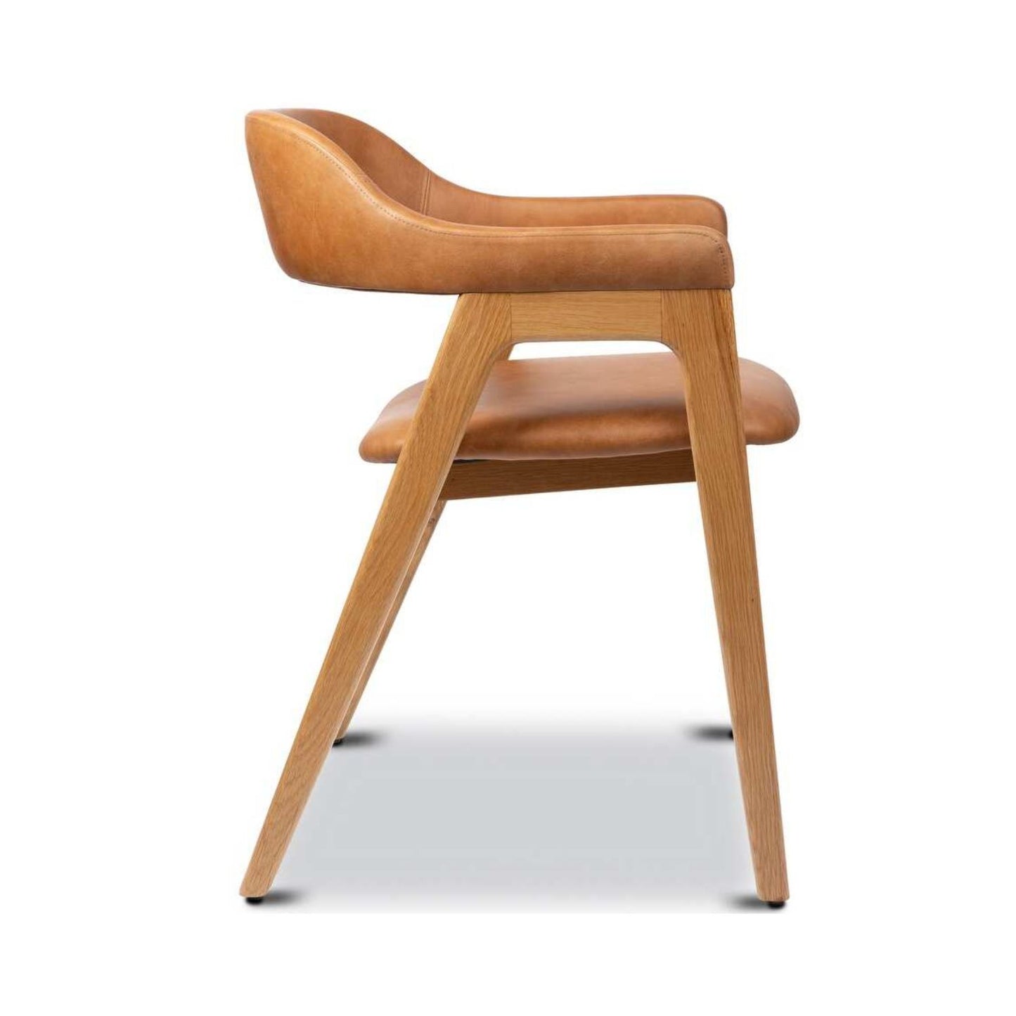 Atlas Dining Chair, Tan PU Leather