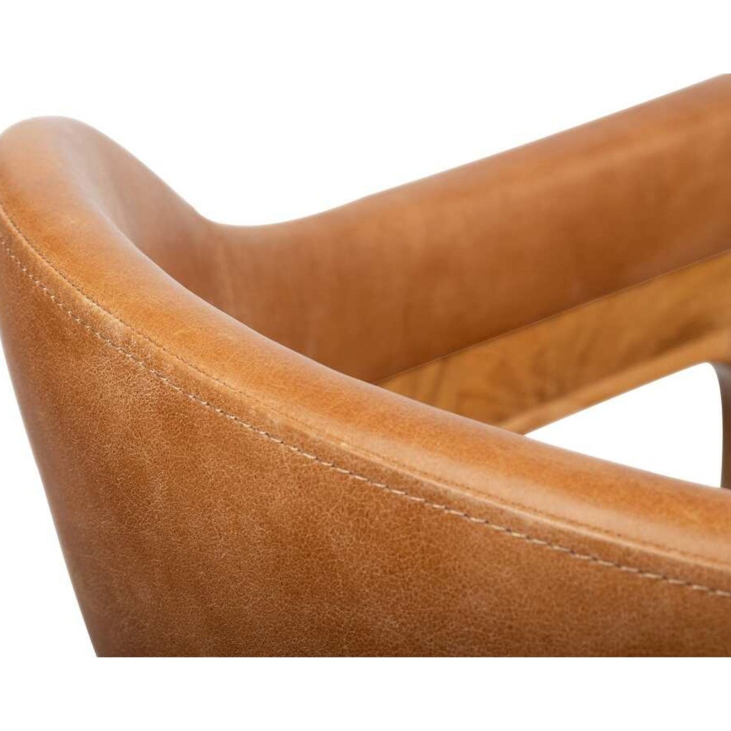 Atlas Dining Chair, Tan PU Leather