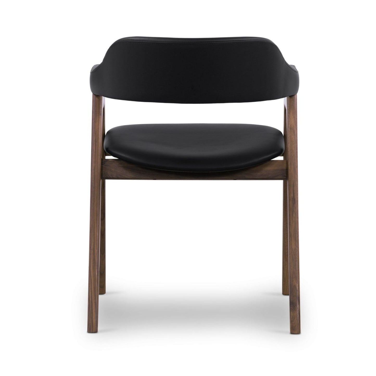 Atlas Dining Chair, Black PU Leather