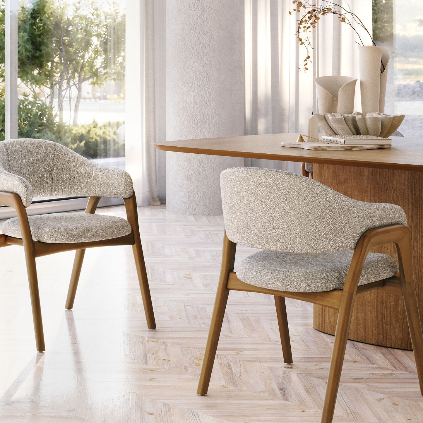 Nexus Dining Chair, Beige