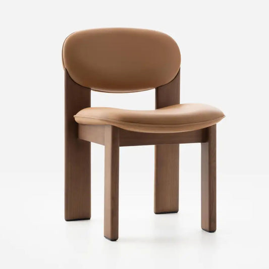 Aura Leather Dining Chair, Tan