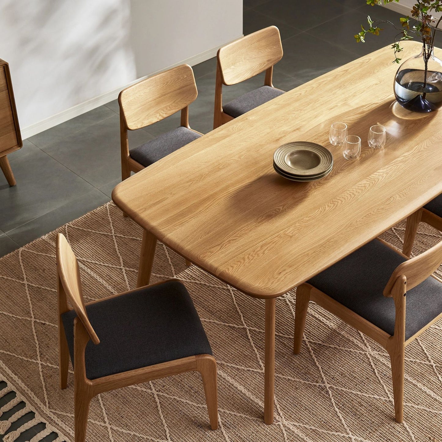 Vincent Dining Table, Natural