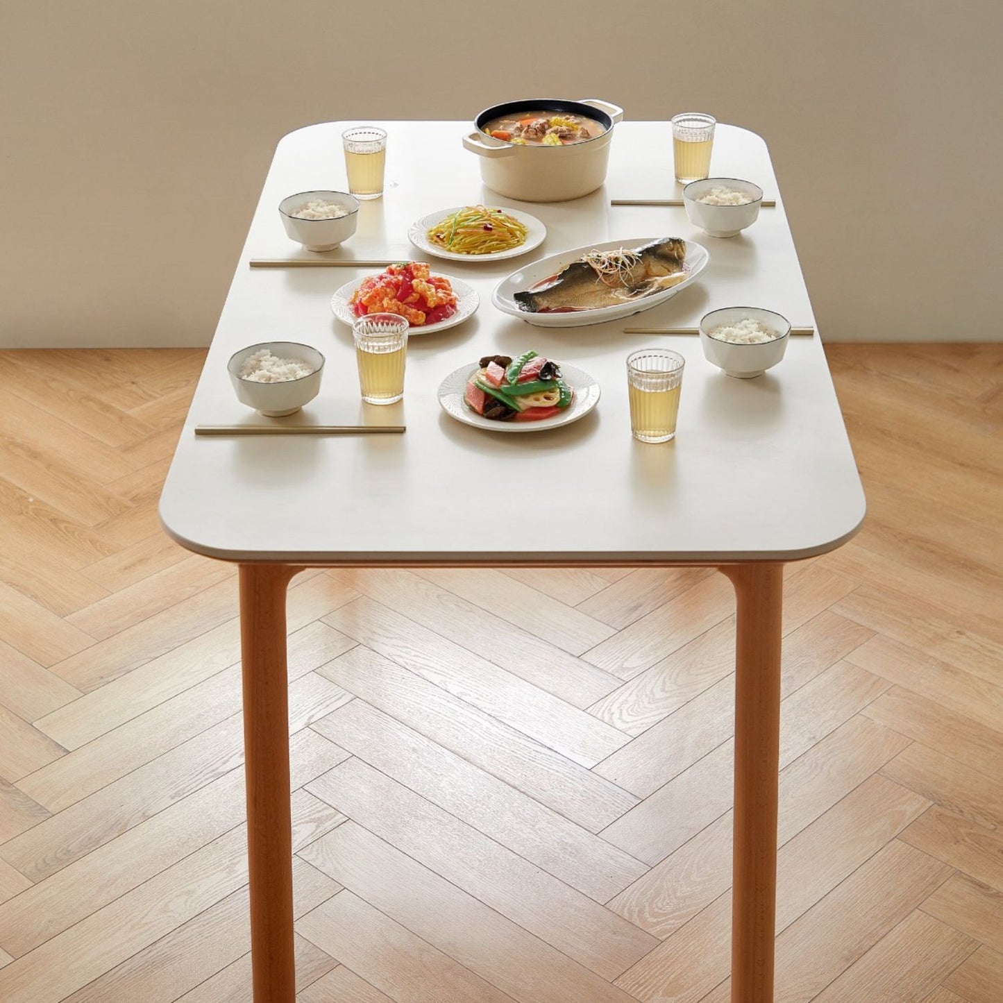 Tarin Dining Table, Natural
