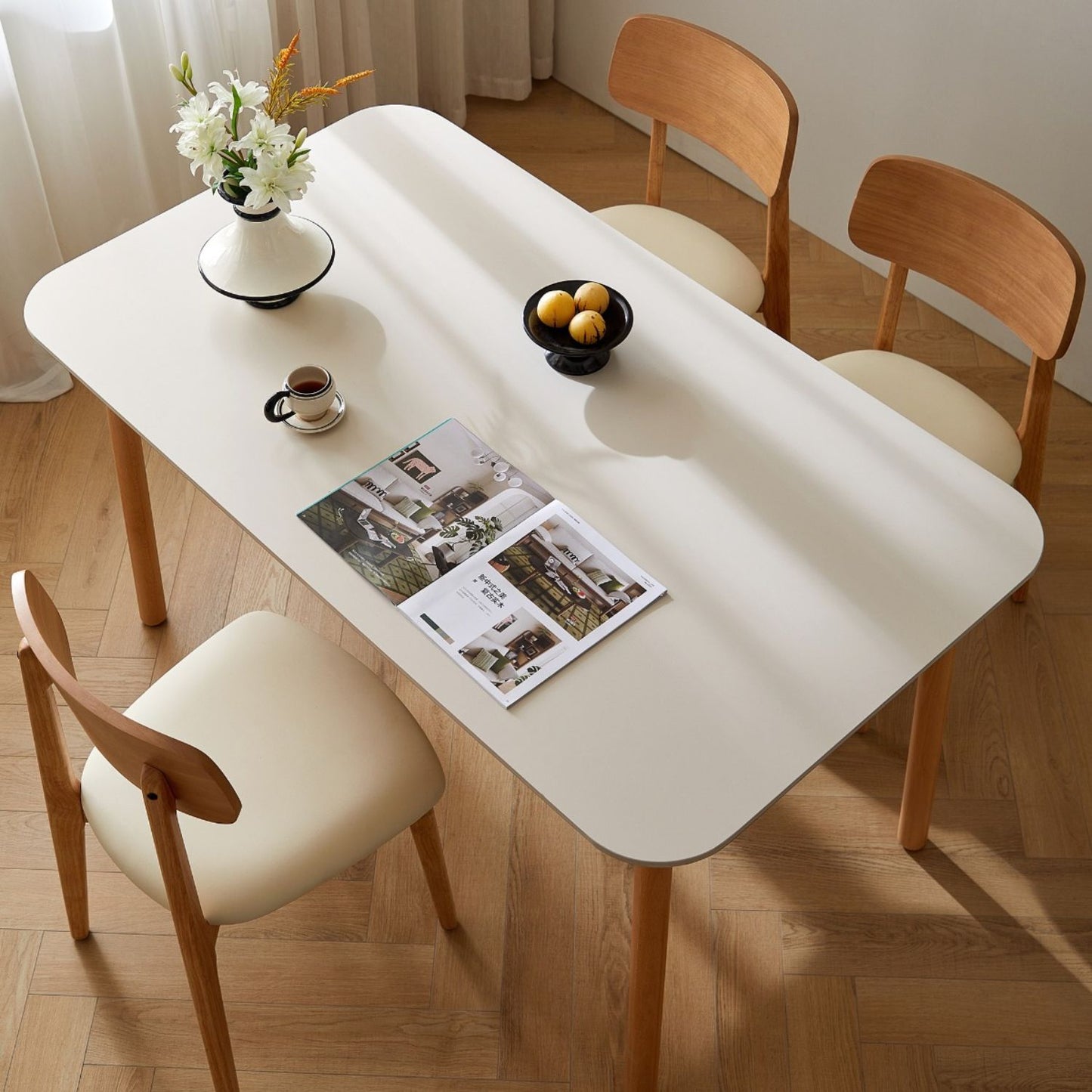 Tarin Dining Table, Natural