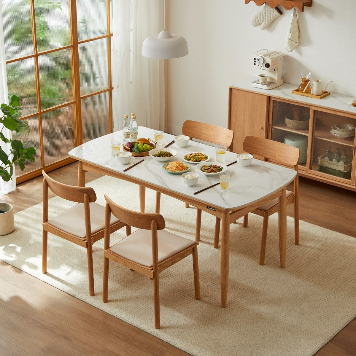 Reannon Dining Table, Natural