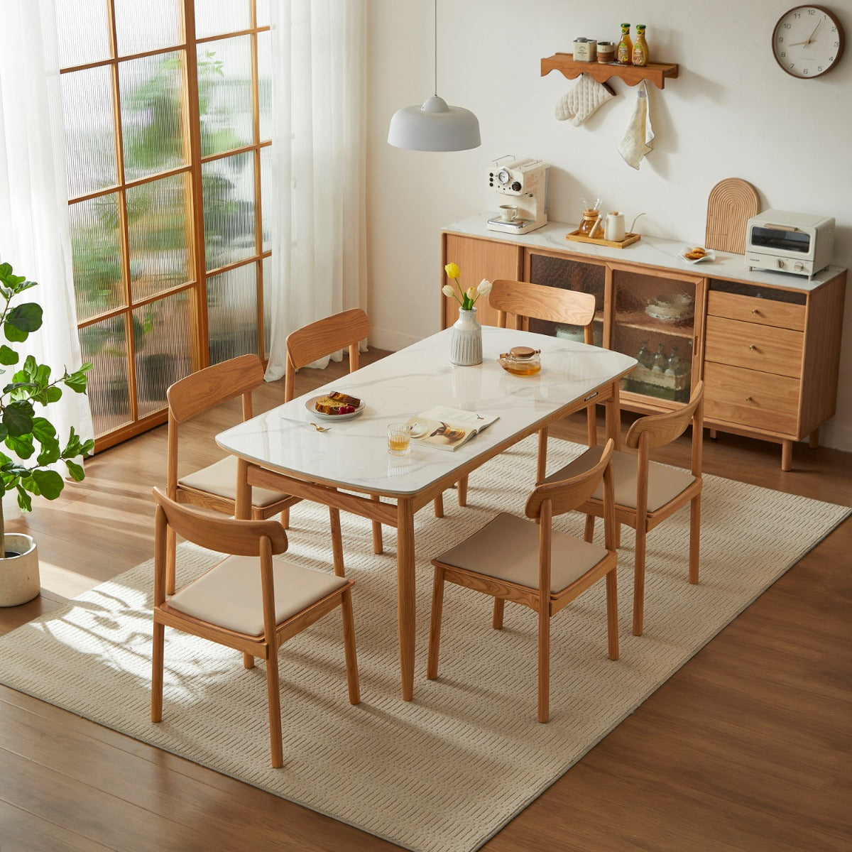 Reannon Dining Table, Natural