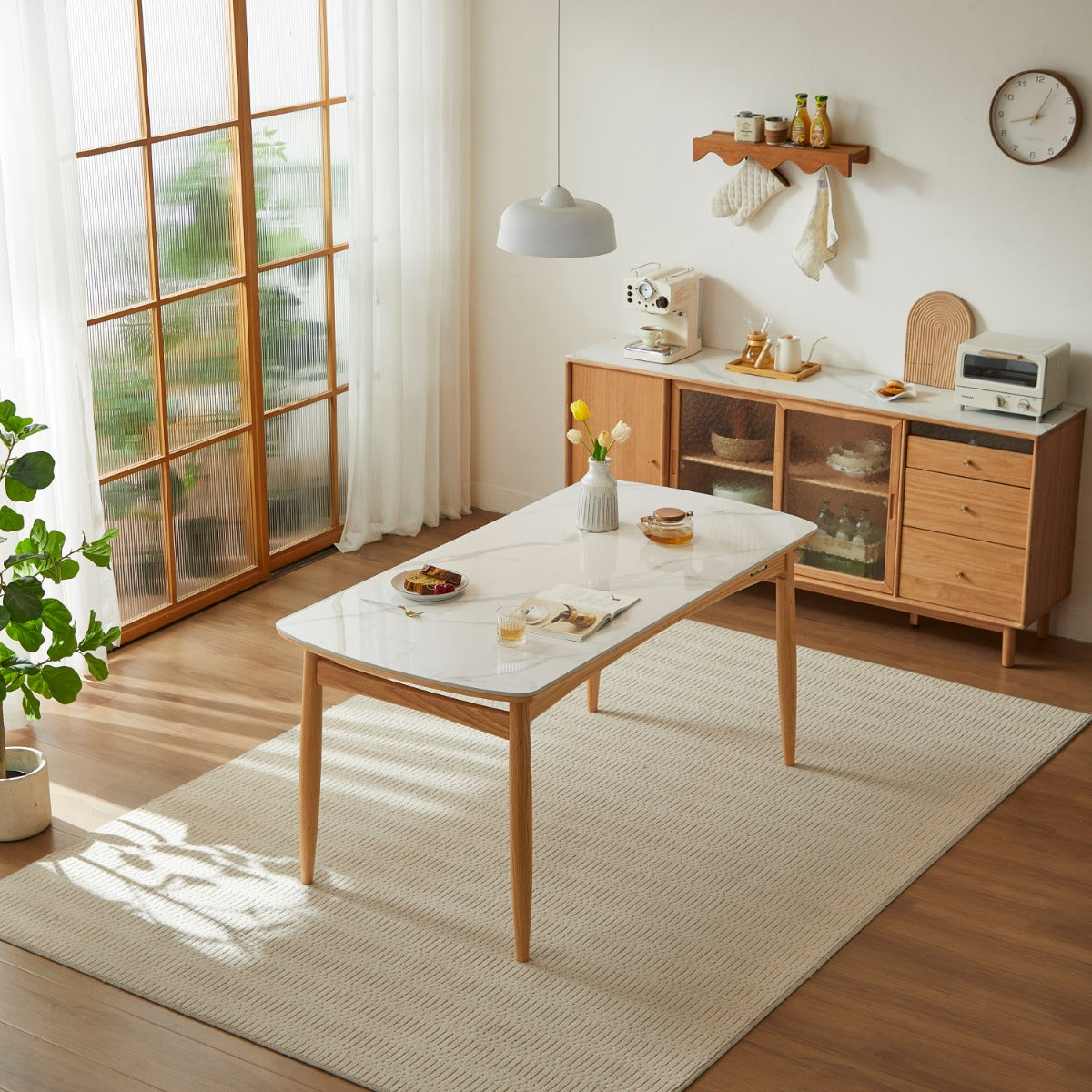Reannon Dining Table, Natural