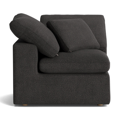 Haven Deep Seat Sectional Sofa, 2 Seater, Gray