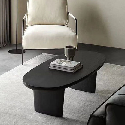 Ellipse Coffee Table, Black, 51in