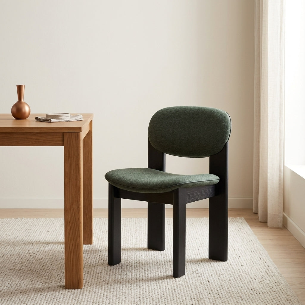 Aura Fabric Dining Chair, Green