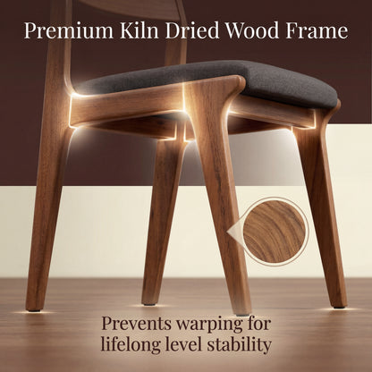 Lakin Dining Chair, Walnut