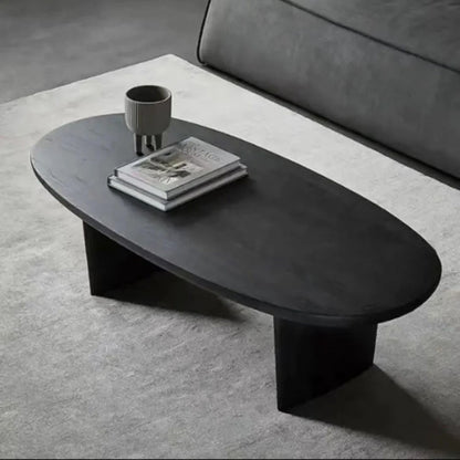 Ellipse Coffee Table, Black, 51in