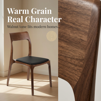 H Dining Chair, Walnut