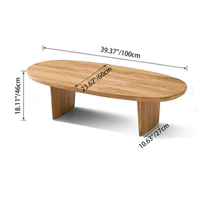 Ellipse Coffee Table, Oak, 51in