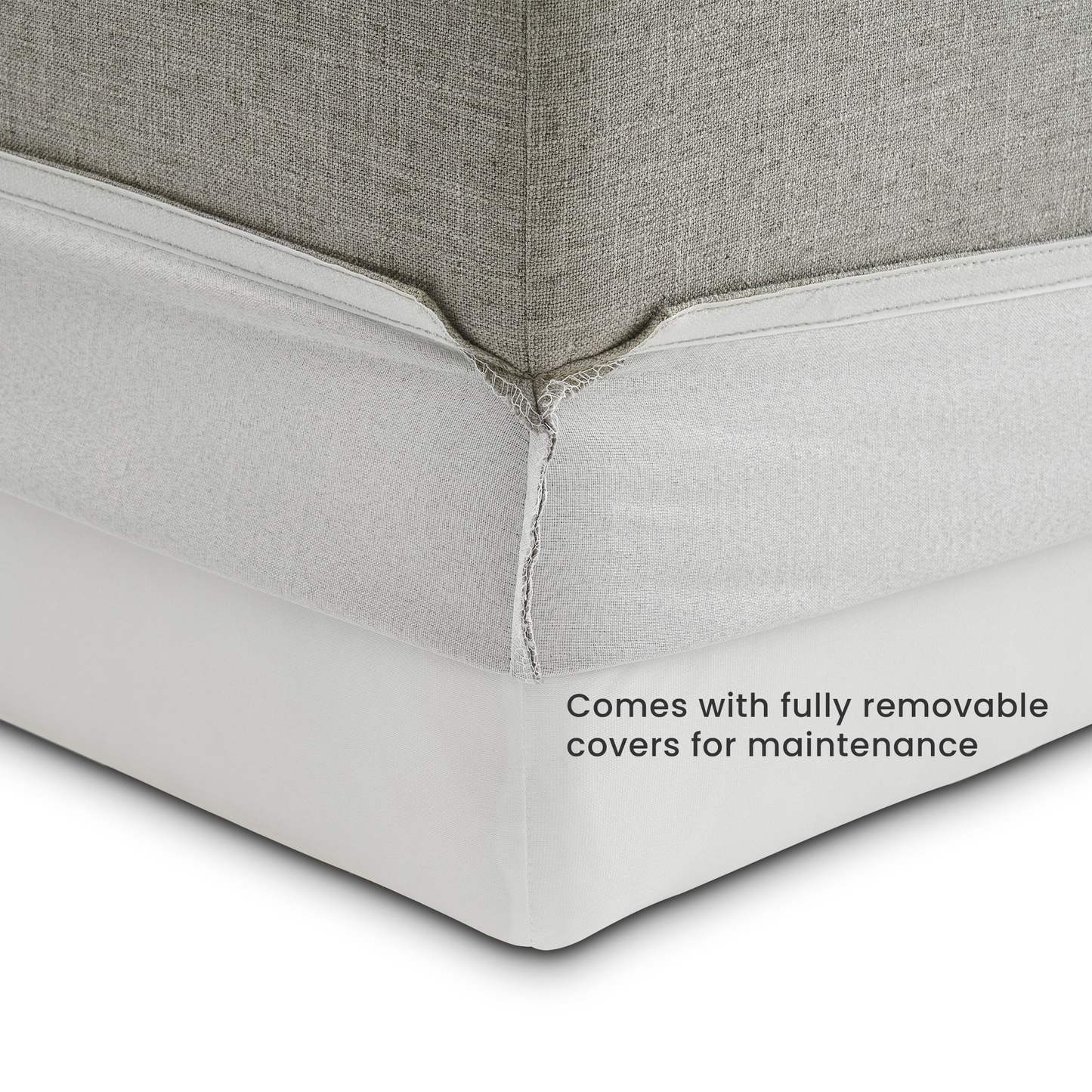 Duke Deep Seat Sofa, 3 Seater, Gray