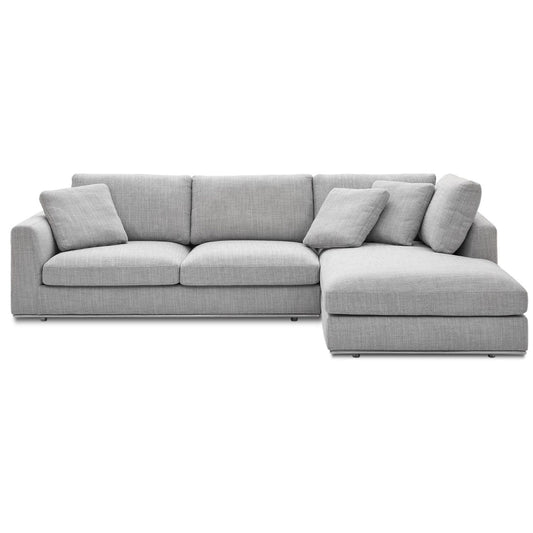 Hamilton Sectional Sofa, Left Facing, Smoke Gray