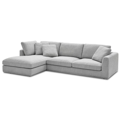 Hamilton Sectional Sofa, Right Facing, Smoke Gray