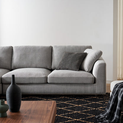Hamilton Sectional Sofa, Right Facing, Smoke Gray