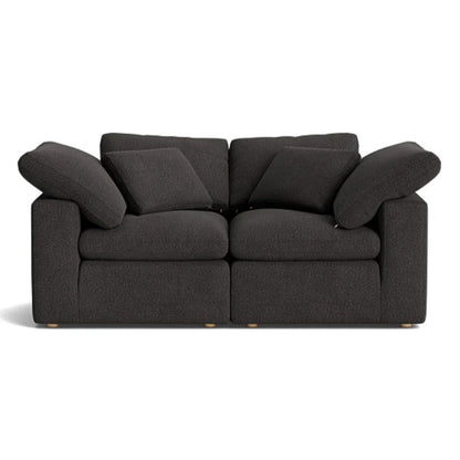 Haven Deep Seat Sectional Sofa, 2 Seater, Gray