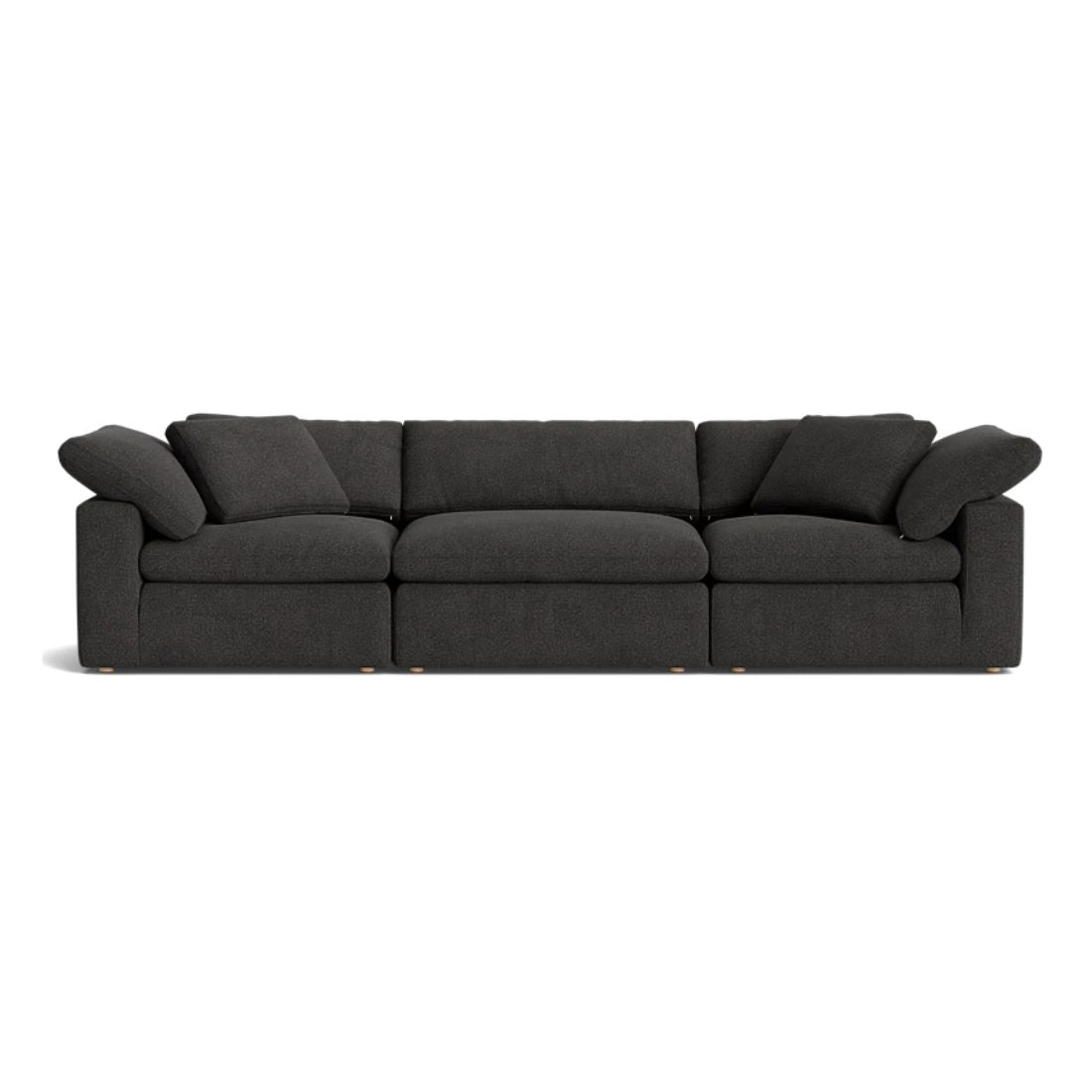 Haven Deep Seat Sectional Sofa, 3 Seater, Gray