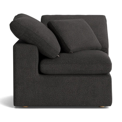 Haven Deep Seat Sectional Sofa With Ottoman, 3 Seater, Gray