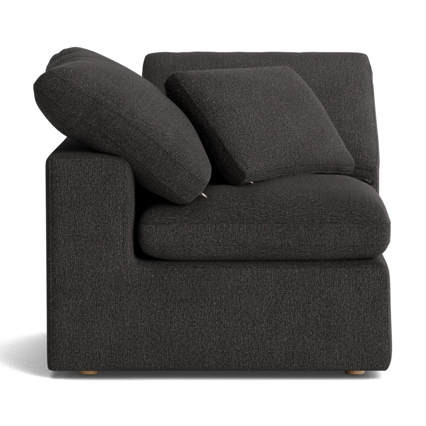 Haven Deep Seat Sectional Sofa, 3 Seater, Gray