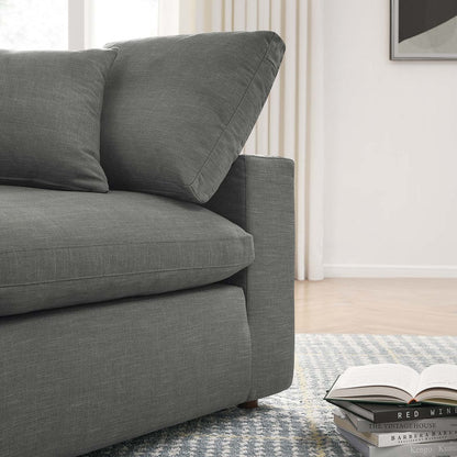 Haven Deep Seat Sectional Sofa, 3 Seater, Gray
