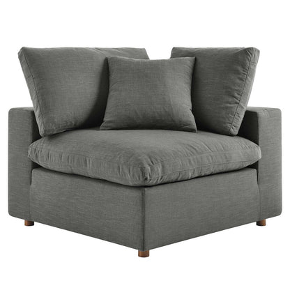 Haven Deep Seat Sectional Sofa, 4 Seater, Gray