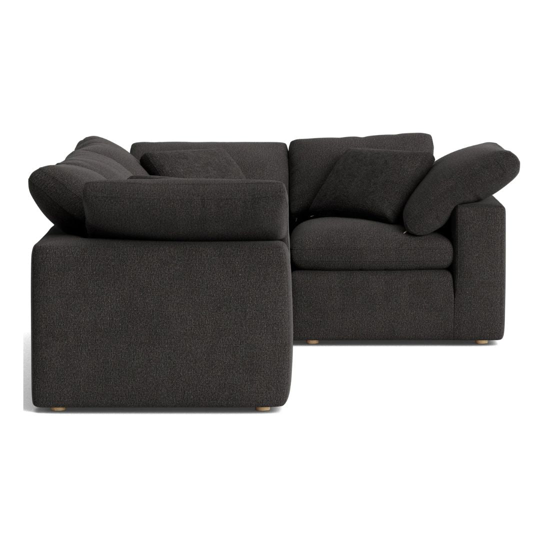 Haven Deep Seat Sectional Sofa, 4 Seater, Gray