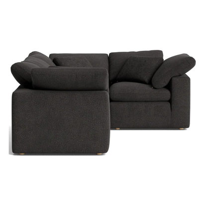 Haven Deep Seat Sectional Sofa, 4 Seater, Gray