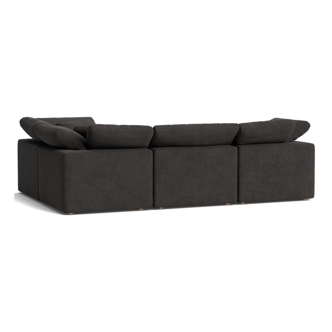 Haven Deep Seat Sectional Sofa, 4 Seater, Gray