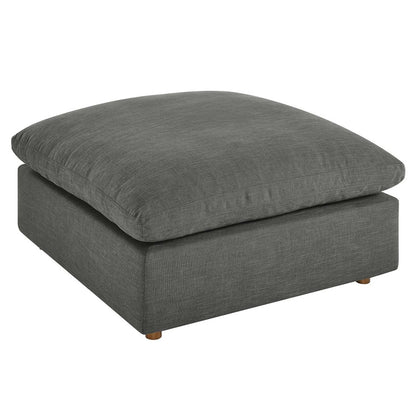 Haven Deep Seat Sectional Sofa With Ottoman, 4 Seater, Gray