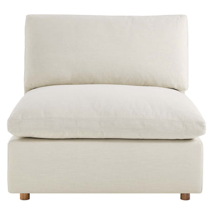 Haven Deep Seat Sectional Sofa With Ottoman, 3 Seater, Beige