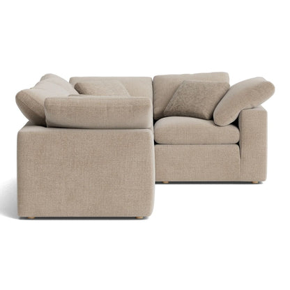 Haven Deep Seat Sectional Sofa, 4 Seater, Beige