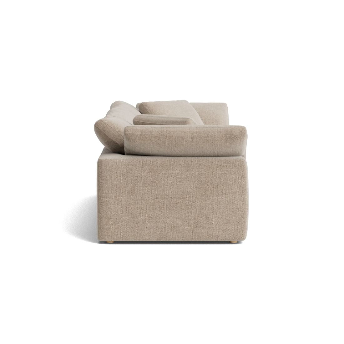 Haven Deep Seat Sectional Sofa, 3 Seater, Beige