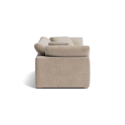 Haven Deep Seat Sectional Sofa, 3 Seater, Beige