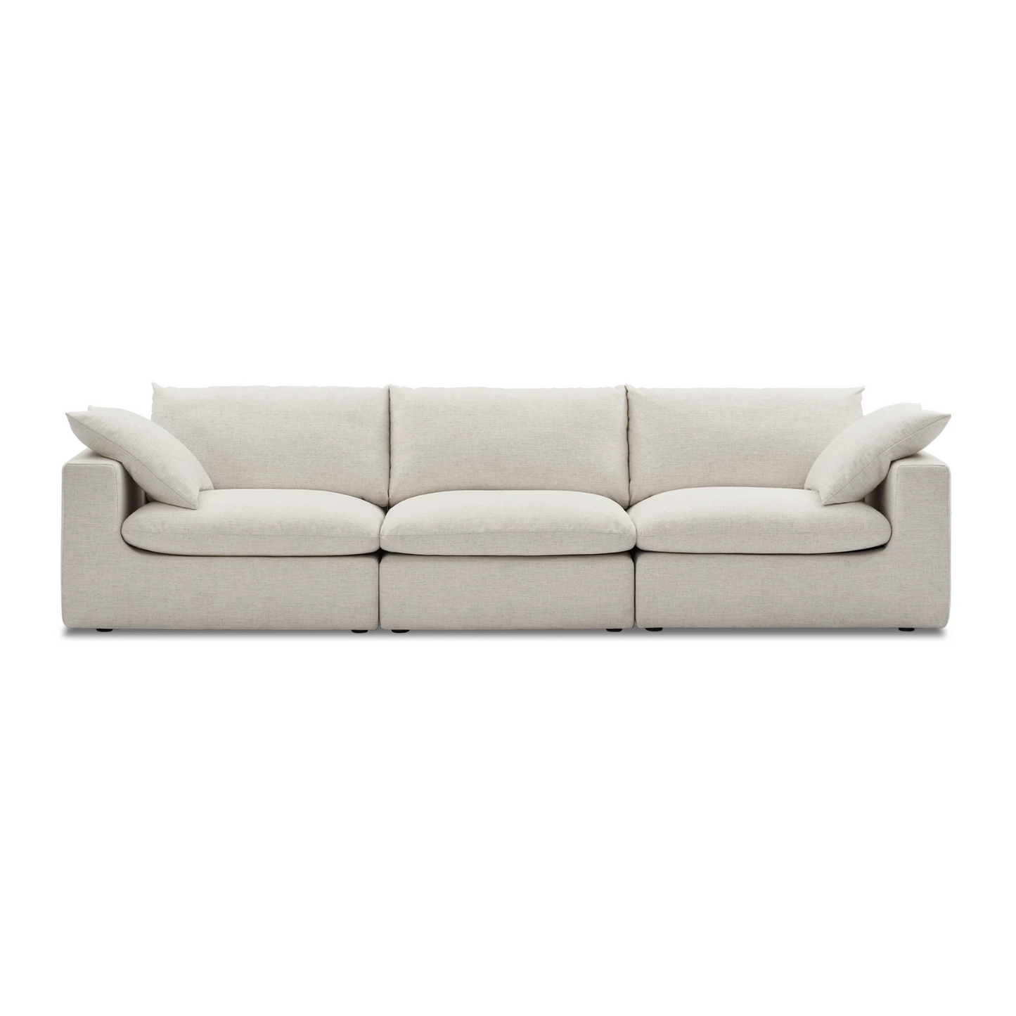Duke Deep Seat Sofa, 3 Seater, Beige