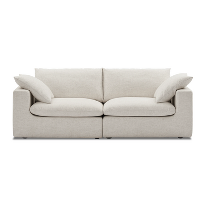 Duke Deep Seat Sofa, 2 Seater, Beige