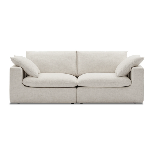 Duke Deep Seat Sofa, 2 Seater, Beige