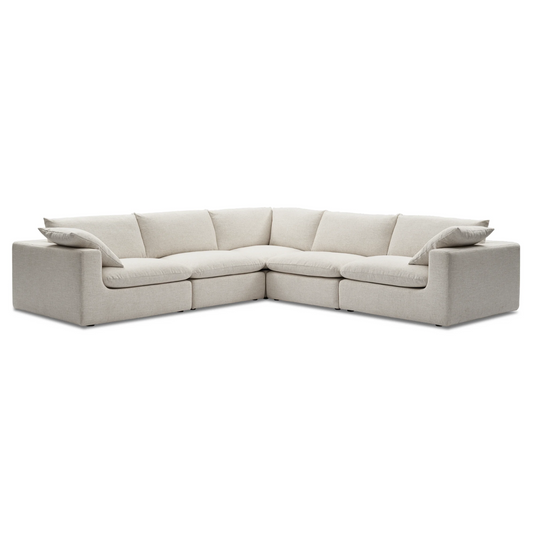 Duke Deep Seat Sofa, 5 Seater, Beige