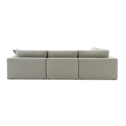 Duke Deep Seat Sofa, 4 Seater, Gray