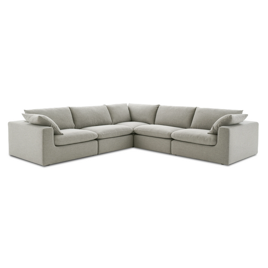 Duke Deep Seat Sofa, 5 Seater, Gray