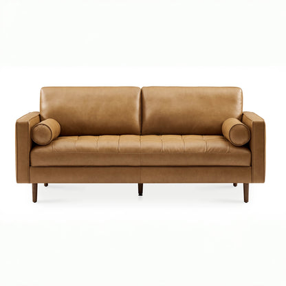 Napa 2 Seater Sofa, Tan PU Leather